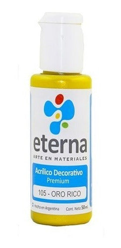 Eterna Acrilico Eterna 50 Ml Metalico 105 Oro Rico 0