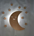 Moon Shape Wooden Baby Night Light Lamp MDF Haya 2