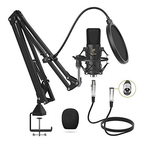 Micrófono De Condensador Xlr, Kit De Micrófono De Estudio Ca 0