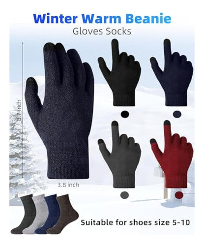 Generic Winter Hat Set of 20 Pieces, Scarf, Gloves, Socks 1