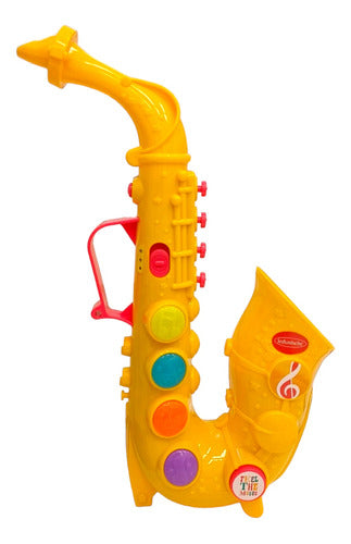 Infunbebe Musical Instrument Toy Saxophone with Light and Sound 0