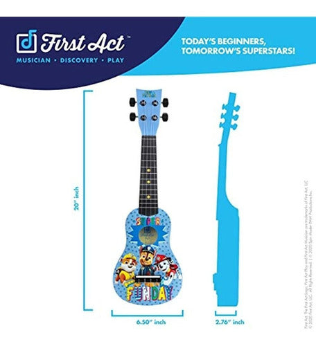 First Act Paw Patrol Ukulele with Nylon Strings 1