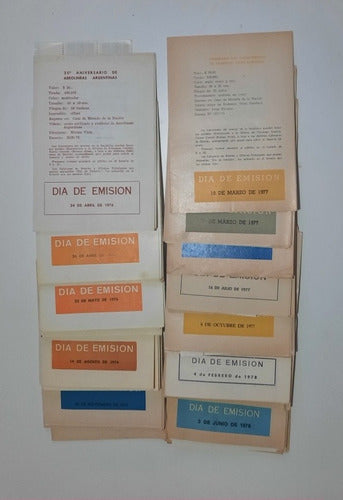 Volantes Primer Dia De Emision - Lote 27un- 1976 Al 1978 0