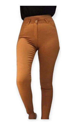 Classic Skinny Pants with Zipper and Button Various Colors 11