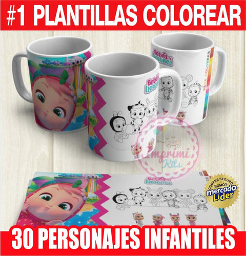Coloring Mug Templates for Children's Day 2