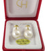 18k Gold Earrings with Screw Back Cultured Pearl 6mm CH-460 0