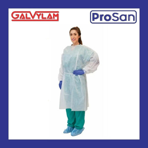 Prosan Disposable Friselina Gown with Elastic Cuffs - Pack of 10 Units 1