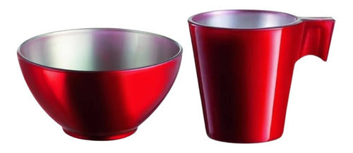 Luminarc Flashy Breakfast Cup and Bowl Set 0