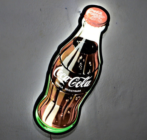 LED Coca Cola Bottle Light Up Sign Deco Bar 1