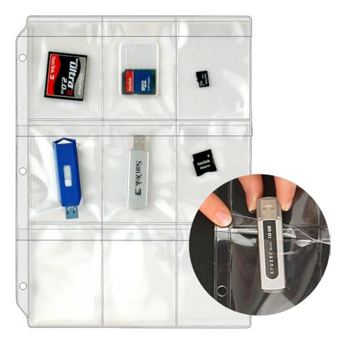 Storesmart® Plastic Pages for SD Memory Cards and Flash Drives 0