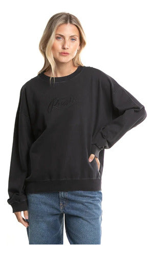 Rusty Script Oversized Crew 0