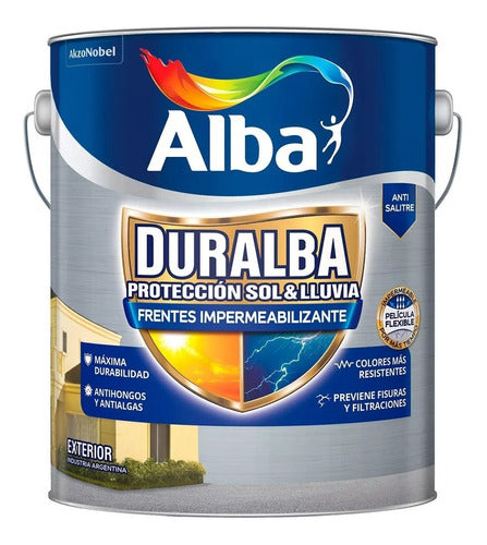 Alba Duralba Frentes Y Muros Blanco X 10L 0