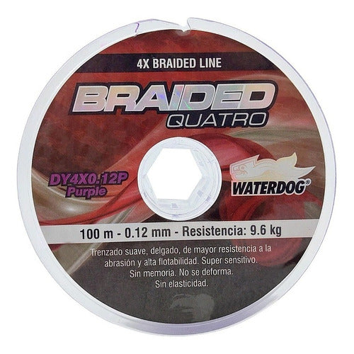 Waterdog Braided Fishing Line 0.12mm Multifilament Dy4x0.12 0