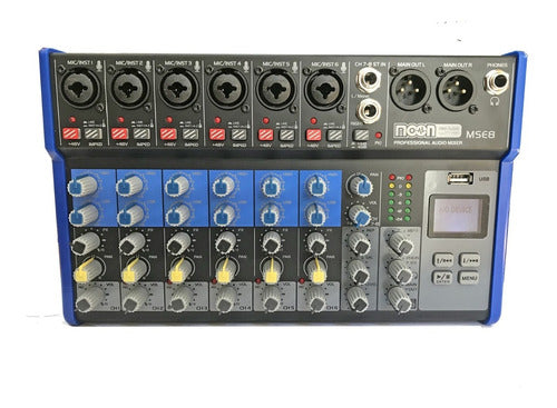 Mixer Consola Moon Grabación 8 Canales Bluetooth - Mse8 6