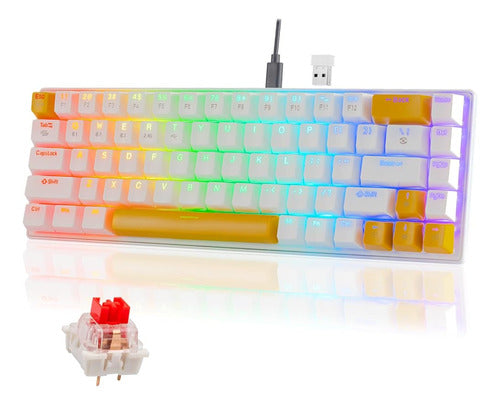 Teclado Mecánico Inalámbrico Para Juegos Chonchow 2.4g / Usb 0