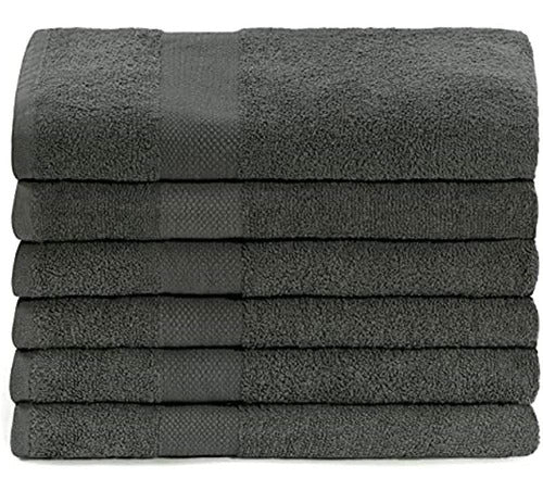 Simpli-magic Towels, Bath, Grey 6 Count 1