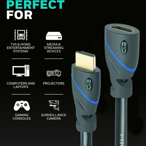 C&E High Speed HDMI Cable with Ethernet 3 3