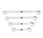 Reinforced Straight White Fixed Toilet Grab Bar - Multiple Sizes Available 0