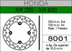 HYD Rear Brake Disc for Honda XRE 300 0