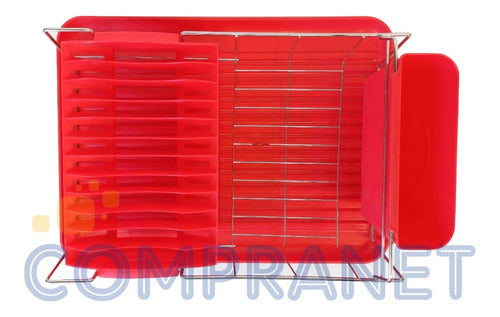 Compranet Dish Drainer with Tray, 12 Plates - 11751 3