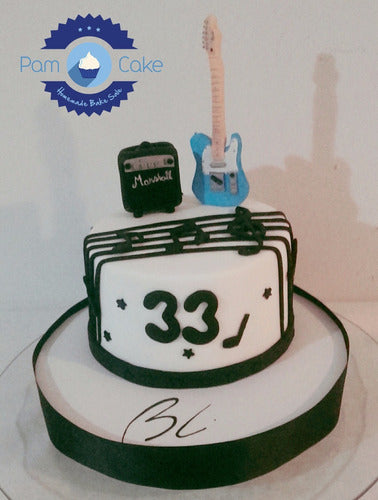 Personalized Birthday Cake - Music Guitar Fender 0