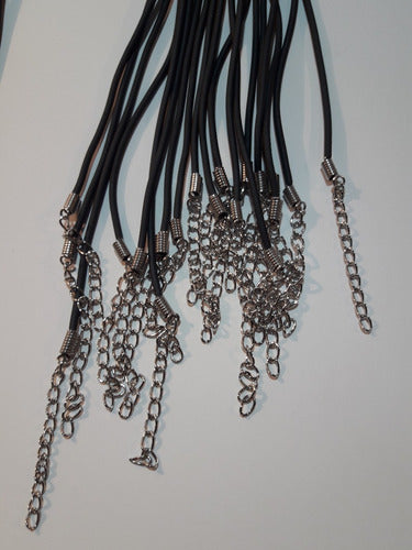 Moda Urbana 150 Rubber Cord Necklaces for Charms 45cm Wholesale 3