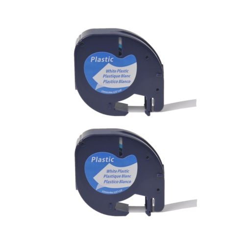 2pk Etiqueta De Plástico Para Dymo Letra Tag Plus Lt100h Lt1 0