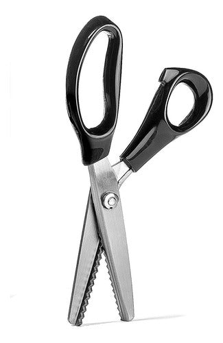 Bluesnail Zigzag Scissors with Comfort Handle in Stainless Steel 0