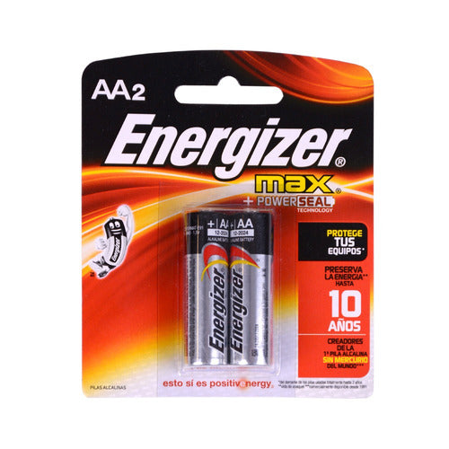 Pilas Alcalinas Energizer Max Aa Blister 2 Unidades - Mosca 0