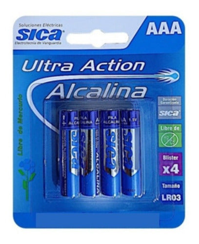 Sica AAA Batteries - Pack of 12 Units 0