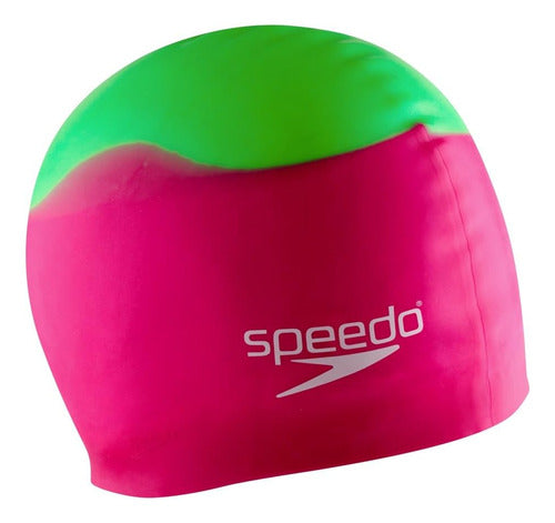 Speedo Swimming Cap Silicone UV Green Blue 0