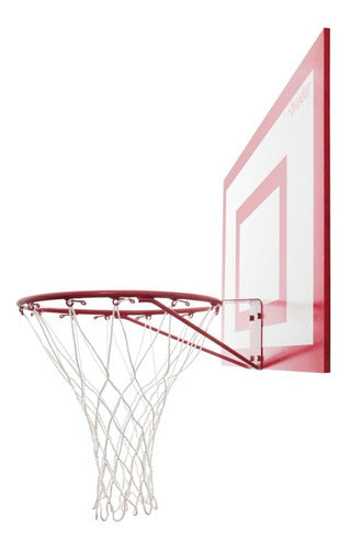 Outdoor Basketball Board Solid Reinforced Rim Red Basket Cke 2