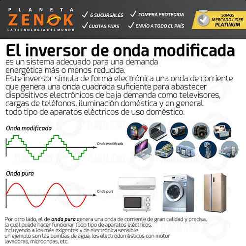 Daza Inversor 12V A 220V Conversor Auto Transformador Inverter 3