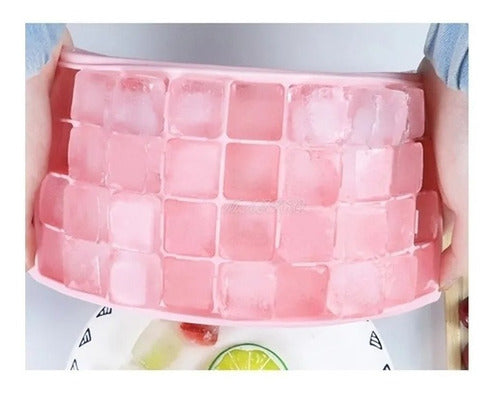 Silicone Ice Cube Tray with Lid Smak 24 Imported Ice Cubes 3