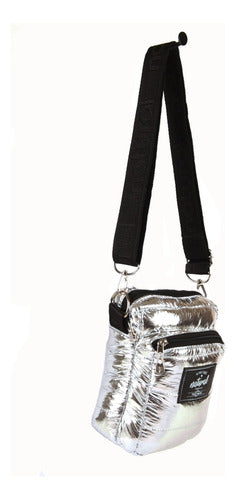 Metallic Puffer Shoulder Bag Backpack Purse 3