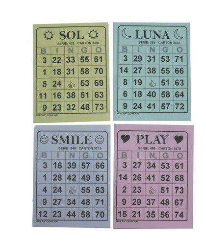 MPLAY Bingo Cards - 200 Color Paper Cards 0