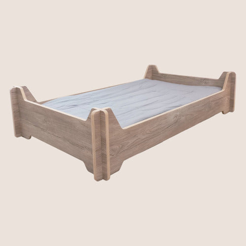 Estilo Mueble Cama Infantil Reversible Montessori Evolutiva 2 Posiciones 7