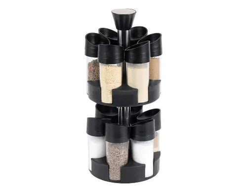 TLC Rotating Spice Rack with 12 Condiment Jars 0