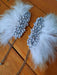 Feathered Epaulettes with Chains and Gemstones 5