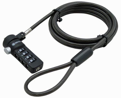 Cable Negro De Seguridad De La Cerradura Combinada Del Cuade 0