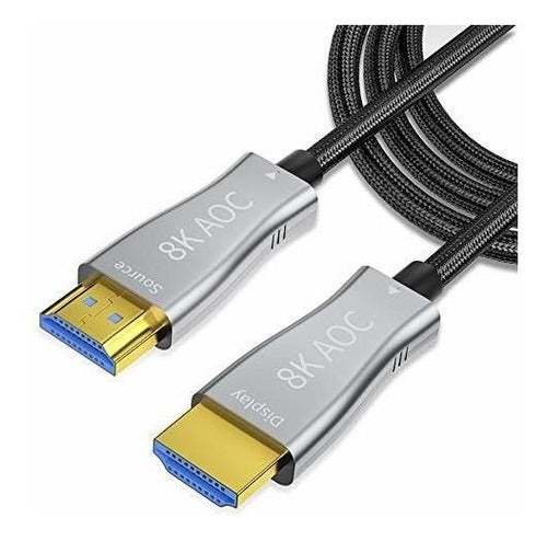 Cable Hdmi 2.1 8k De Fibra Optica 5mt Hdcp 2.2 Aieloar 0