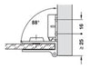 Häfele Glass Door Hinge 5mm Furniture C/15 4