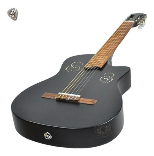 Classical Cutaway Half-Box Criolla Guitar 300 Mate Pua 4