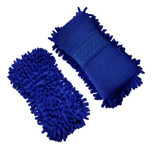 Max Tuning 4 In 1 Auto Wash Kit Chamois Microfiber Glove Brush 4