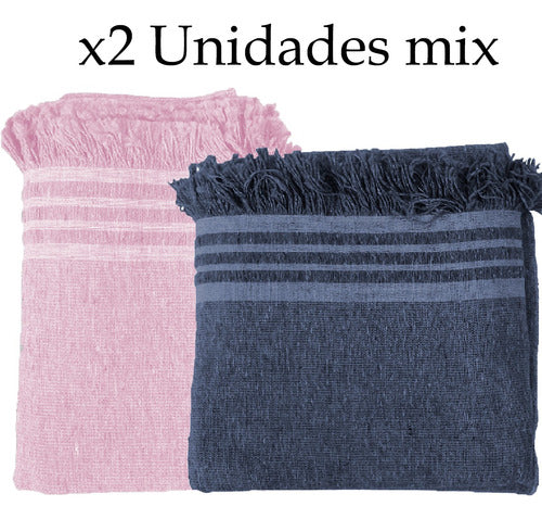 Rustic Dombielyy Blanket 2 1/2 Bed Mix Set of 2 3