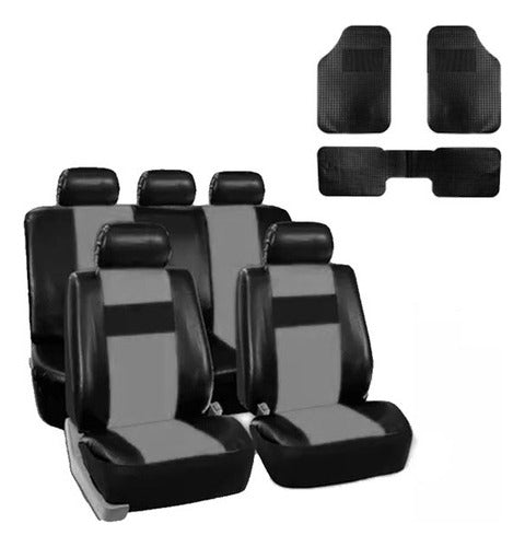 Max Tuning Car Seat Covers for Citroen C3 C4 5 Berlingo + Complete Floor Mat Set 4