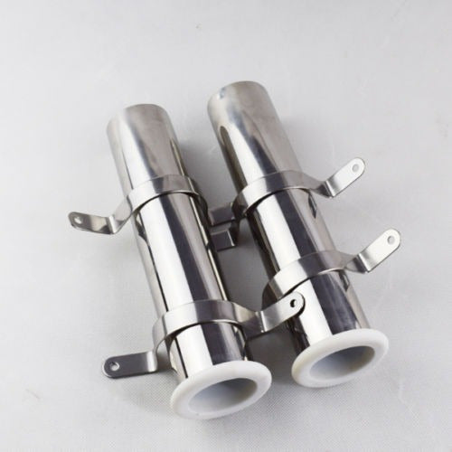 Marina 316 Stainless Steel 2pcs Flush Mount Rod Holder 1