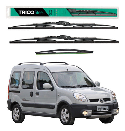 Trico/Taxim Kit of 3 Wiper Blades for Renault Kangoo Sportway Up to 2018 0