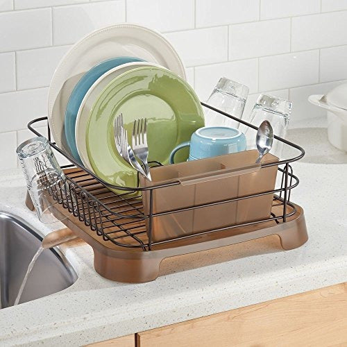 Mdesign Dish Drainer Con Caño Giratorio Para Encimera De Coc 2