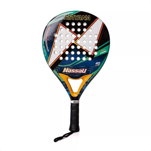 Nassau Siryana Line Vinyl Gradie Padel Racket 0